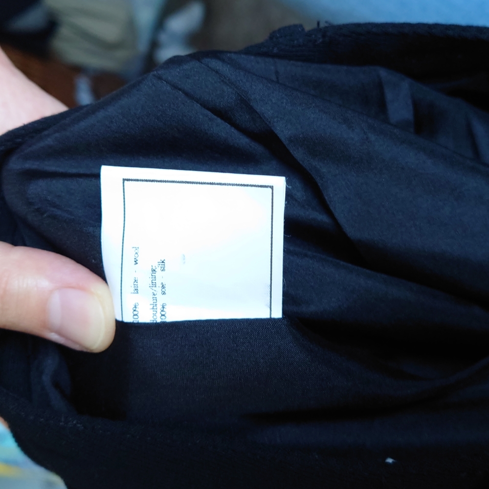 Vintage CHANEL pleated black dress pants - Picture 5 of 16